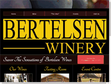 Tablet Screenshot of bertelsenwinery.com